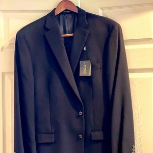 RALPH LAUREN - Camel Hair Sportcoat Jacket USA 48 L Brand New - NWT, Black